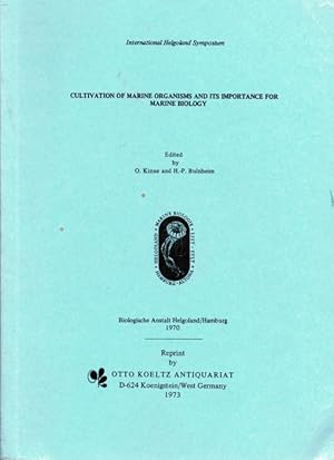 Imagen del vendedor de Cultivation of Marine Organisms and its Importance for Marine Biology a la venta por PEMBERLEY NATURAL HISTORY BOOKS BA, ABA