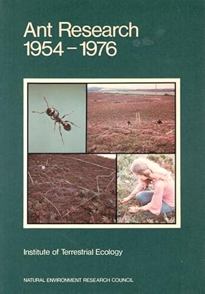 Seller image for Ant Research 1954-76 for sale by PEMBERLEY NATURAL HISTORY BOOKS BA, ABA