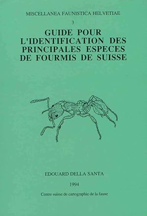 Immagine del venditore per Guide pour l'identification des principales espces de fourmis de Suisse (Misc. Faunistica Helv. 3) venduto da PEMBERLEY NATURAL HISTORY BOOKS BA, ABA