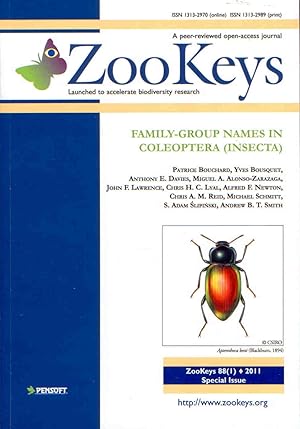 Immagine del venditore per Family-group names in Coleoptera (Insecta) venduto da PEMBERLEY NATURAL HISTORY BOOKS BA, ABA