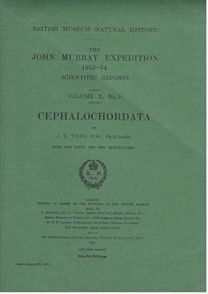 Cephalochordata. The John Murray Expedition 1933-34 Scientific Reports Vol. X, No. 3
