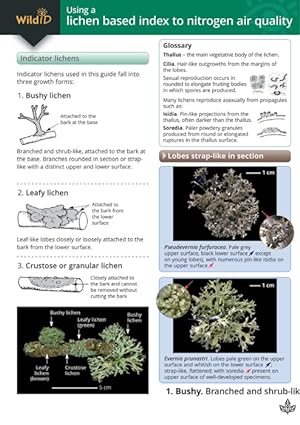 Seller image for Guide to using a lichen based index to nitrogen air quality (Identification Chart) for sale by PEMBERLEY NATURAL HISTORY BOOKS BA, ABA