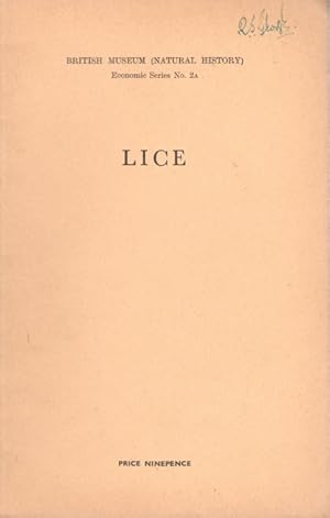 Imagen del vendedor de Lice a la venta por PEMBERLEY NATURAL HISTORY BOOKS BA, ABA