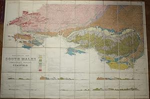 Bild des Verkufers fr Geological Map of South Wales with Longitudinal Sections Across the Coalfield zum Verkauf von PEMBERLEY NATURAL HISTORY BOOKS BA, ABA