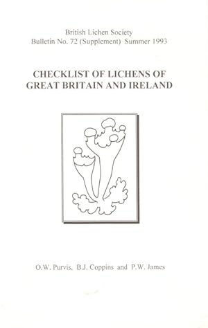 Immagine del venditore per Checklist of Lichens of Great Britain and Ireland venduto da PEMBERLEY NATURAL HISTORY BOOKS BA, ABA