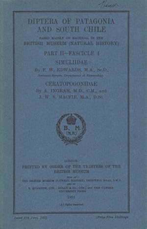 Bild des Verkufers fr Diptera of Patagonia and South Chile. Pt II - Fasc. 4: Simuliidae, Ceratopogonidae zum Verkauf von PEMBERLEY NATURAL HISTORY BOOKS BA, ABA