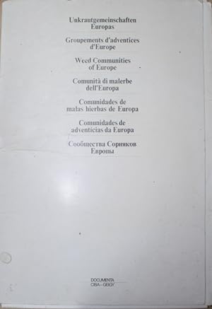 Seller image for Weed communities of Europe for sale by PEMBERLEY NATURAL HISTORY BOOKS BA, ABA