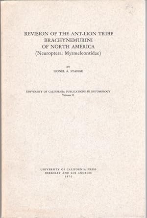 Revision of the Ant-lion Tribe Brachynemurini of North America (Neuroptera: Myrmeleontidae)