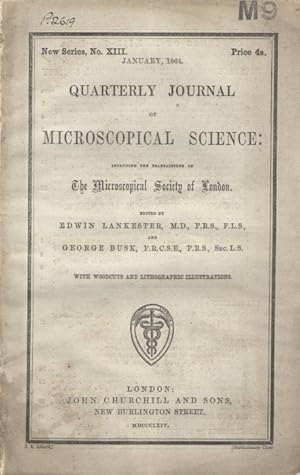 Quarterly Journal of Microscopical Science. [Vol. IV] New Series, No. XIII-XV