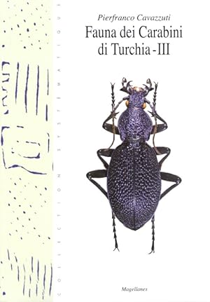 Image du vendeur pour Fauna dei Carabini di Turchia 3 mis en vente par PEMBERLEY NATURAL HISTORY BOOKS BA, ABA