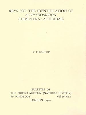 Keys for the Indentification of Acyrthosiphon (Hemiptera: Aphididae)