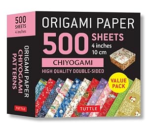 Seller image for Origami Paper 500 Sheets Chiyogami Patterns 4 in 10 Cm : High-Quality Double-Sided for sale by GreatBookPricesUK