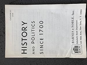 History and Politics Since 1700; Catalog 517, 1968 (Sales Catalog)