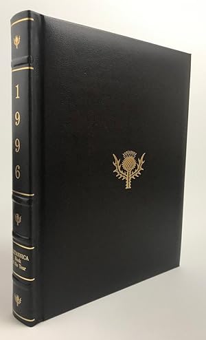 1996 Britannica Book of the Year, Brown Padded Leather