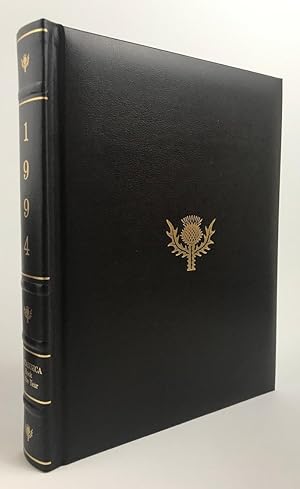 1994 Britannica Book of the Year, Brown Padded Leather