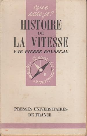 Histoire de la vitesse.