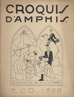 E.C.P. 1928. Croquis d'amphis.