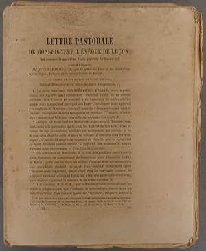 Lettre pastorale de Monseigneur l'évêque de Luçon, qui annonce la quatrième visite générale du di...