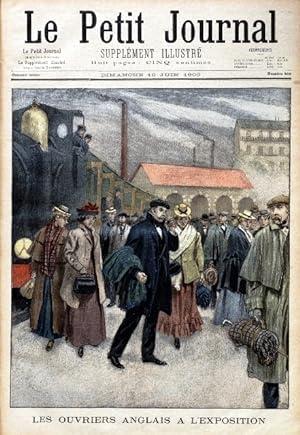 Le Petit journal - Supplément illustré N° 499 : Les ouvriers anglais à l'Exposition. (Gravure en ...