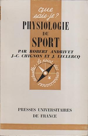 Seller image for Physiologie du sport. for sale by Librairie Et Ctera (et caetera) - Sophie Rosire