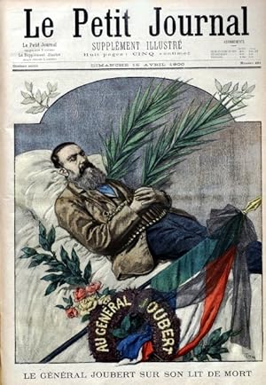 Le Petit journal - Supplément illustré N° 491 : Le général Joubert sur son lit de mort. (Gravure ...