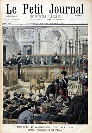 Le Petit journal - Supplément illustré N° 513 : Cour d'assises de Milan : Bresci, l'assassin du r...