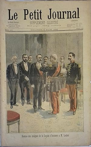 Le Petit journal - Supplément illustré N° 433 : Remise des insignes de la Légion d'honneur à M. L...