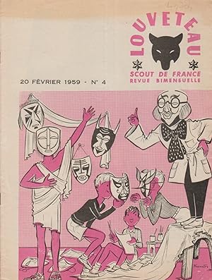 Louveteau 1959 N° 4. Revue bimensuelle des Scouts de France. 20 février 1959.
