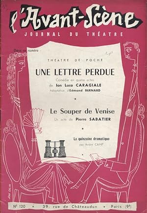 L'Avant-scène - Journal du théâtre N° 120 : Le souper de Venise, de Robert Sabatier. Précédé de U...