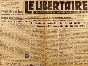 Le libertaire. Organe de la fédération anarchiste. N° 347. Asie - Maroc - Rosenberg - Enfants Fin...