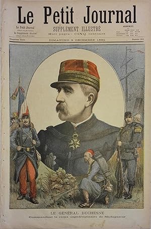 Le Petit journal - Supplément illustré N° 211 : Le général Duchesne commandant le corps expéditio...