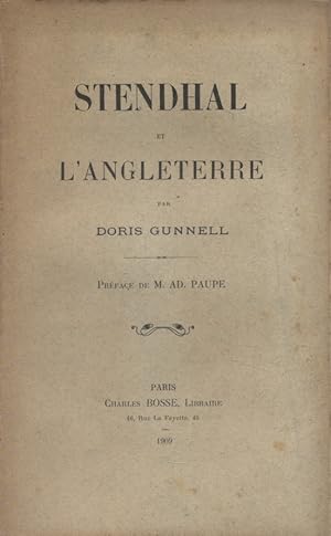 Seller image for Stendhal et l'Angleterre. for sale by Librairie Et Ctera (et caetera) - Sophie Rosire