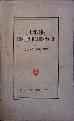 Seller image for L'univers concentrationnaire. for sale by Librairie Et Ctera (et caetera) - Sophie Rosire