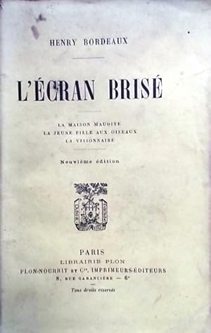 Seller image for L'cran bris. La maison maudite. La jeune fille aux oiseaux. Le visionnaire. Dbut XXe. Vers 1900. for sale by Librairie Et Ctera (et caetera) - Sophie Rosire