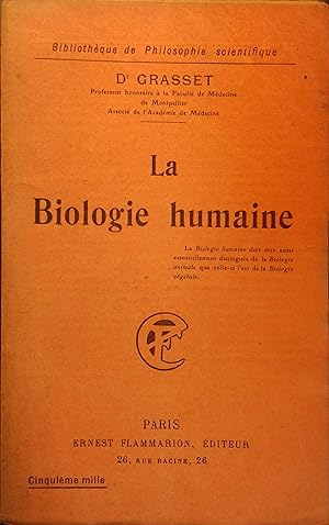 Image du vendeur pour La biologie humaine. mis en vente par Librairie Et Ctera (et caetera) - Sophie Rosire