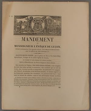 Mandement de Monseigneur l'évêque de Luçon, portant condamnation d'un opuscule intitulé : Petit m...