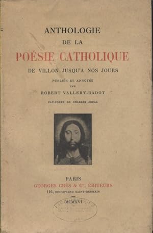 Seller image for Anthologie de la posie catholique de Villon jusqu' nos jours. for sale by Librairie Et Ctera (et caetera) - Sophie Rosire