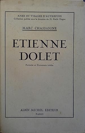 Seller image for Etienne Dolet. Portrait et documents indits. for sale by Librairie Et Ctera (et caetera) - Sophie Rosire
