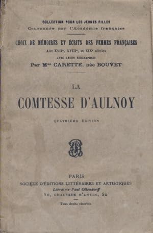 Imagen del vendedor de La comtesse d'Aulnoy. a la venta por Librairie Et Ctera (et caetera) - Sophie Rosire