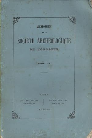 Mémoires de la société archéologique de Touraine. Tome 11. Premier trimestre de 1859.
