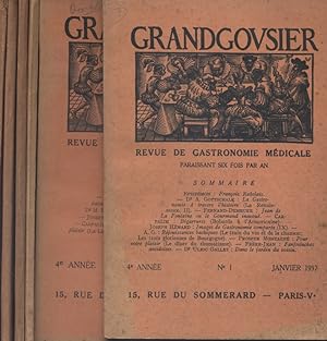 Grandgousier année 1937. Revue de gastronomie médicale.
