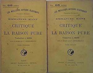 Critique de la raison pure. Vers 1910.