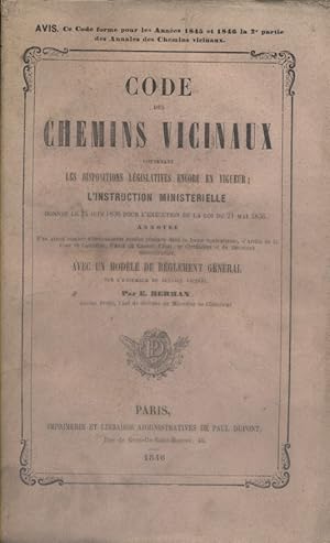 Code des chemins vicinaux.