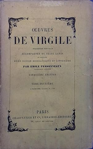 Seller image for Oeuvres de Virgile. Tome deuxime seul : L'Enide, chants V  XII. for sale by Librairie Et Ctera (et caetera) - Sophie Rosire