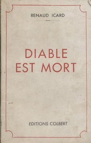 Seller image for Diable est mort. for sale by Librairie Et Ctera (et caetera) - Sophie Rosire