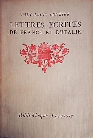 Seller image for Lettres crites de France et d'Italie. Vers 1920. for sale by Librairie Et Ctera (et caetera) - Sophie Rosire