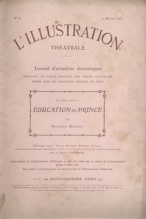 Seller image for L'Illustration thtrale N 48 : Education de Prince, pice de Maurice Donnay. 22 dcembre 1906. for sale by Librairie Et Ctera (et caetera) - Sophie Rosire