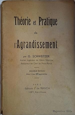 Théorie et pratique de l'agrandissement. Sans date. Vers 1938.