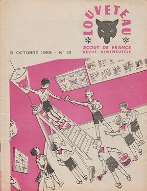 Louveteau 1958 N° 13. Revue bimensuelle des Scouts de France. 5 octobre 1958.