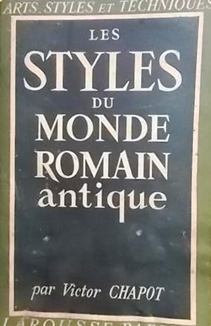Imagen del vendedor de Les styles du monde romain antique. a la venta por Librairie Et Ctera (et caetera) - Sophie Rosire